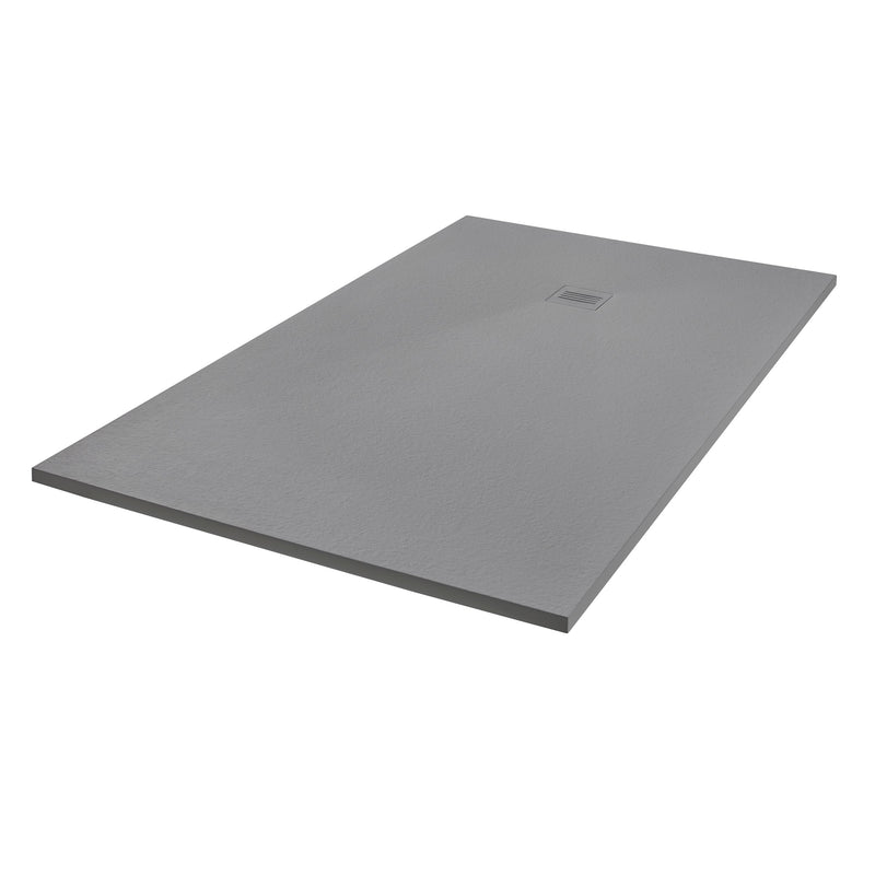 Empyrean Era 60" X 32" Stone Shower Base With Offset Drain