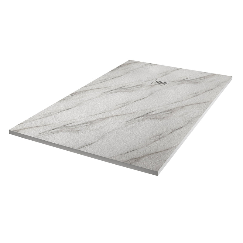 Empyrean Era 72" X 36" Stone Shower Base With Offset Drain