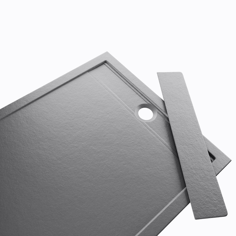 Empyrean Rio 60" X 36" Stone Shower Base With Linear Drain Cover