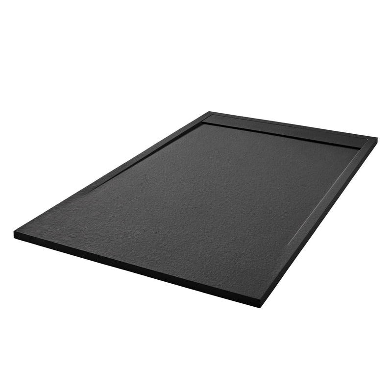 Empyrean Rio 72" X 42" Stone Shower Base With Linear Drain Cover