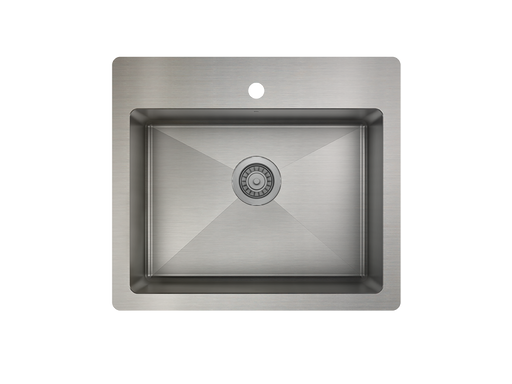 Prochef Single Bowl dualmount Kitchen Sink ProInox H75 Stainless Steel 22" X 16" X 9"