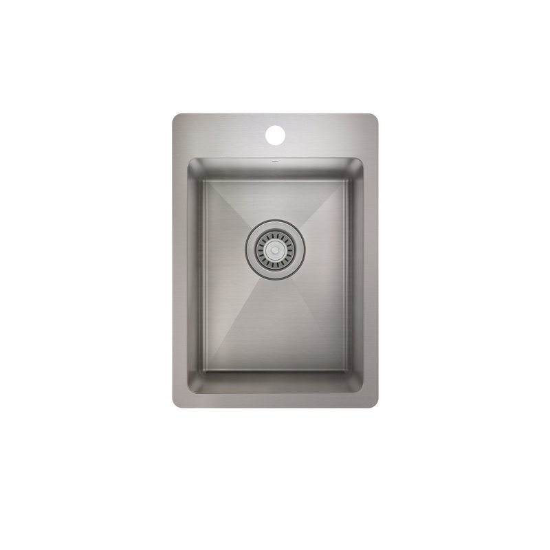 Prochef Single Bowl Topmount Prep/Bar Kitchen Sink ProInox H75 Stainless Steel - 12" x 16 " x 8"