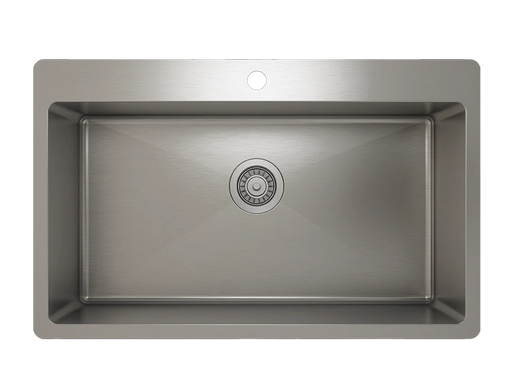 Prochef Single Bowl Topmount Kitchen Sink ProInox H75 Stainless Steel - 30" x 16 " x 9"