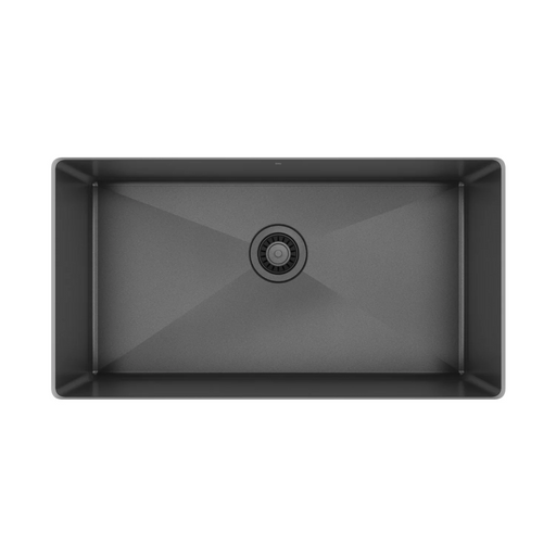 Prochef single bowl undermount kitchen sink ProInox H75 black stainless steel - 30" X 16" X 10"