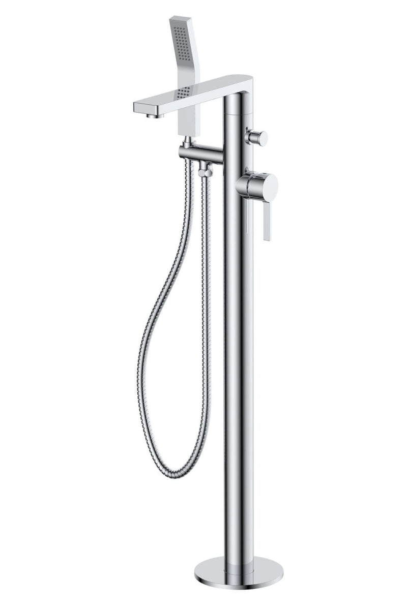 Empyrean MIA91  MIA  2-way Type T (thermostatic) coaxial floor-mount tub filler with hand shower
