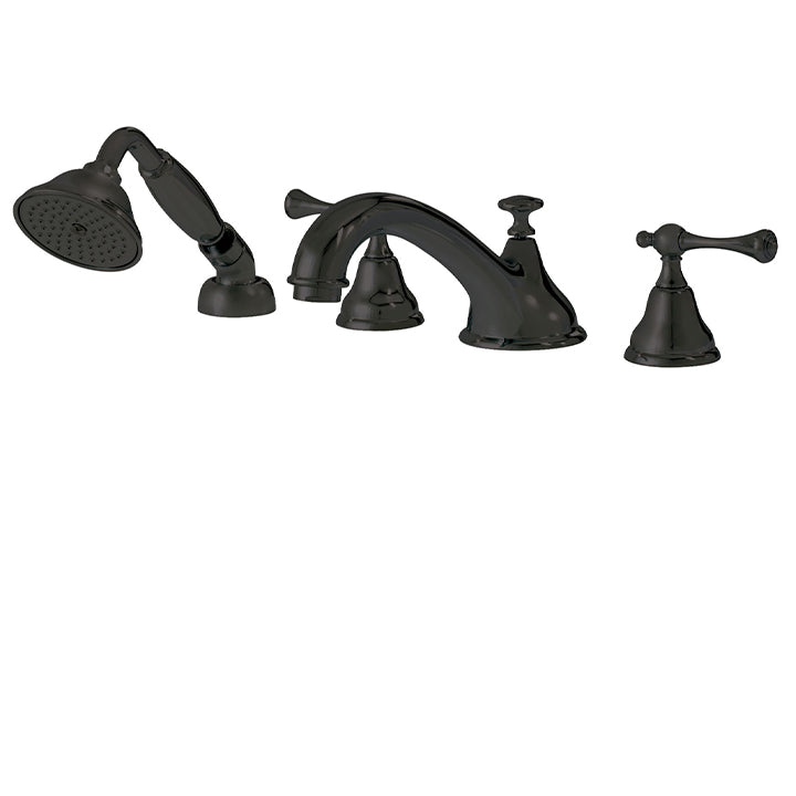 AQUABRASS 7318 REGENCY 4PCE DECKMOUNT TUB FILLER WITH HANDSHOWER
