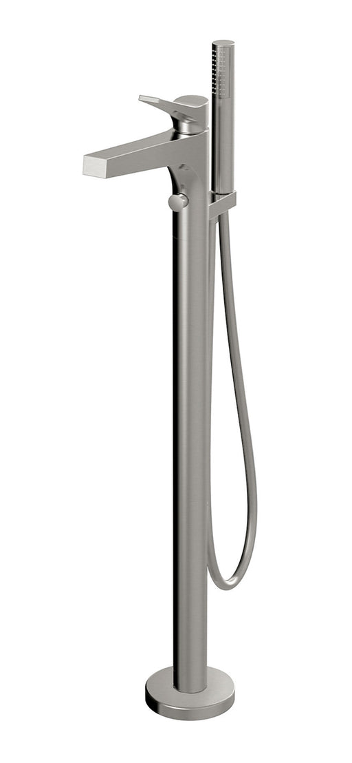 AQUABRASS 17N85 METRO FLOORMOUNT TUB FILLER WITH HANDSHOWER