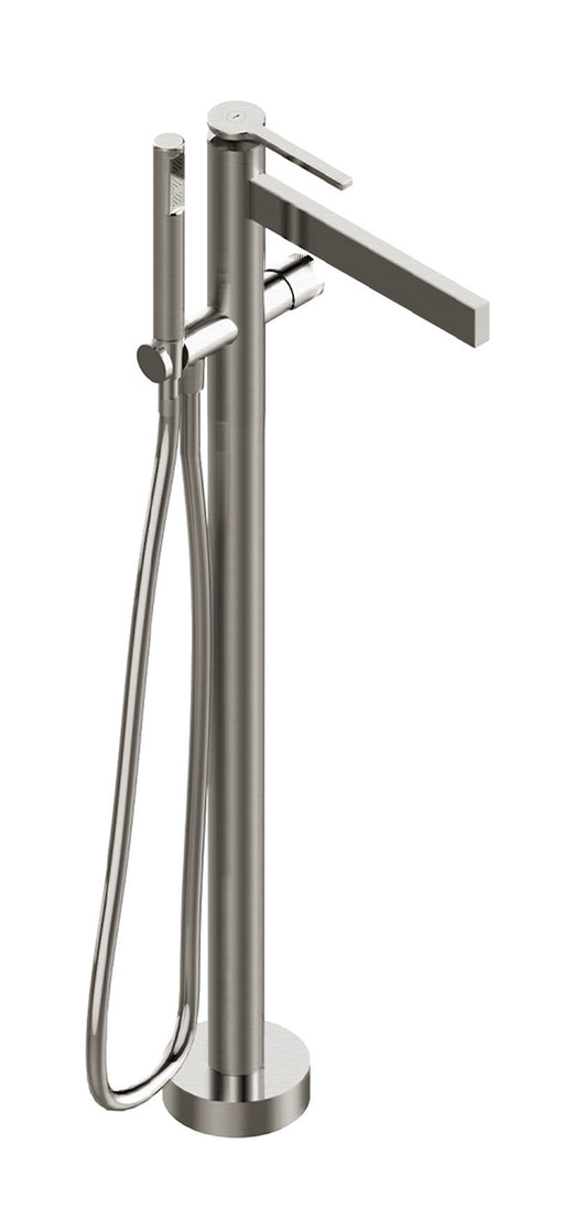 AQUABRASS 51N85 TIME FLOORMOUNT TUB FILLER WITH HANDSHOWER - TRIM ONLY