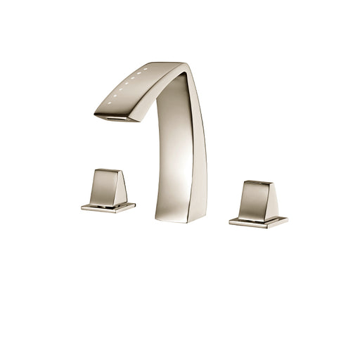 AQUABRASS 61716 ETNA CRYSTAL WIDESPREAD LAV. FAUCET 8"CC