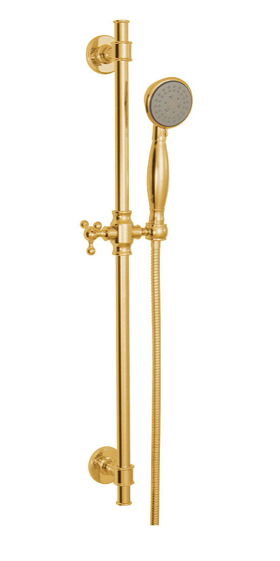 AQUABRASS 12762 COMPLETE ROUND SHOWER RAIL - 5 FUNCTIONS