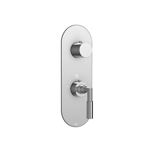 AQUABRASS R8375 GEO TRIM SET - 3 WAY SHARED - T12123 VALVE