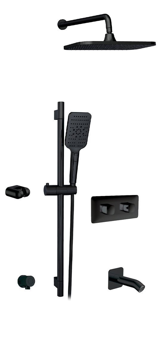 AQUABRASS INABOX 2 SHOWER FAUCET - 2 WAY SHARED - T12123 VALVE REQUIRED