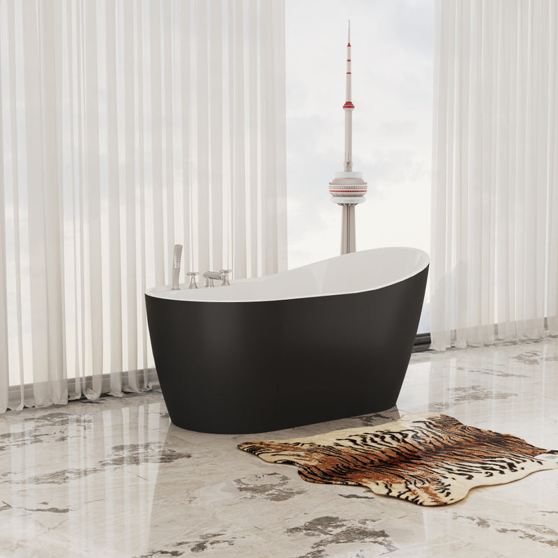 Virta Brussels  Freestanding Acrylic 60" Bathtub