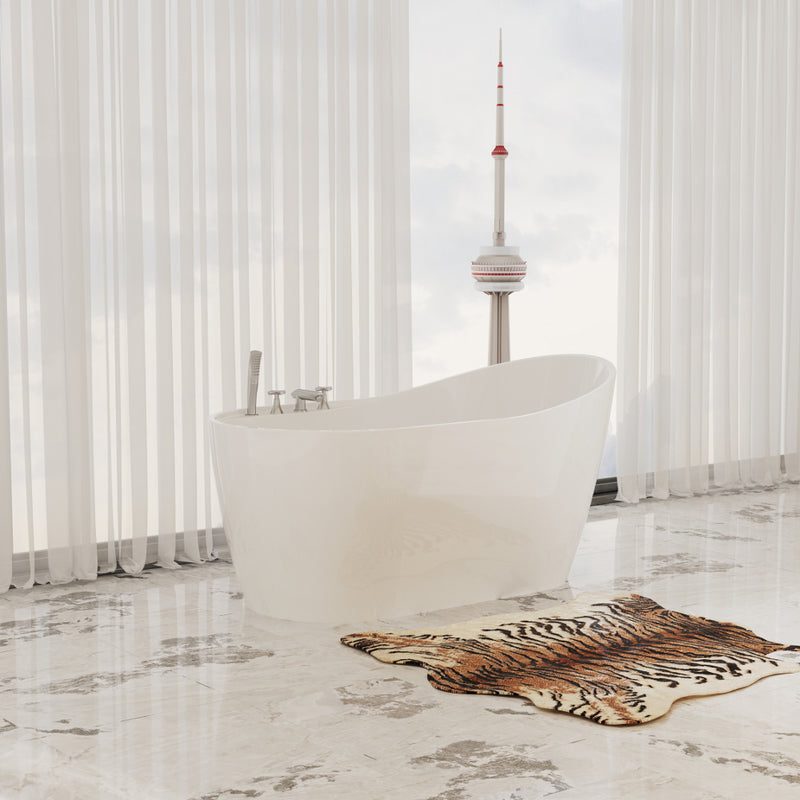 Virta Brussels  Freestanding Acrylic 60" Bathtub