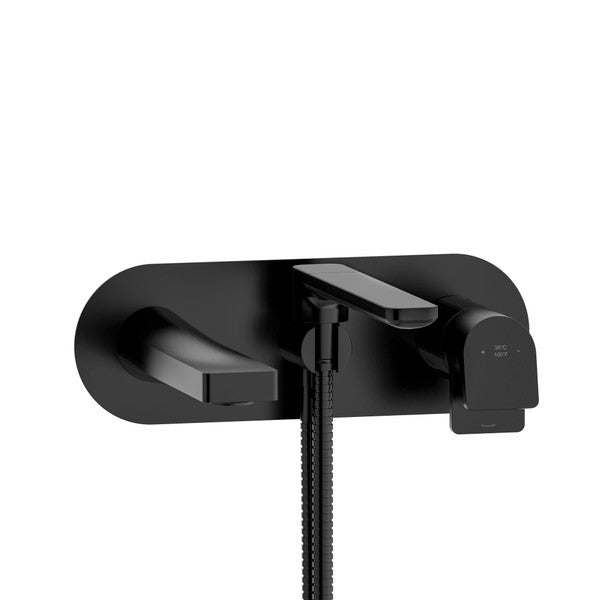 Riobel Ode TOD21 Wall Mount Type T/P - Thermo/Pressure Balance Coaxial Tub Filler Trim With Handshower