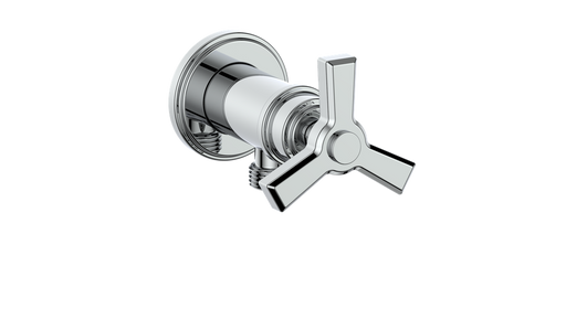 Vogt EC.Z3.02 Zehn Brass Elbow Connector with Shut-Off