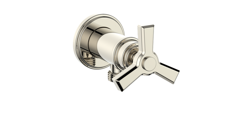 Vogt EC.Z3.02 Zehn Brass Elbow Connector with Shut-Off