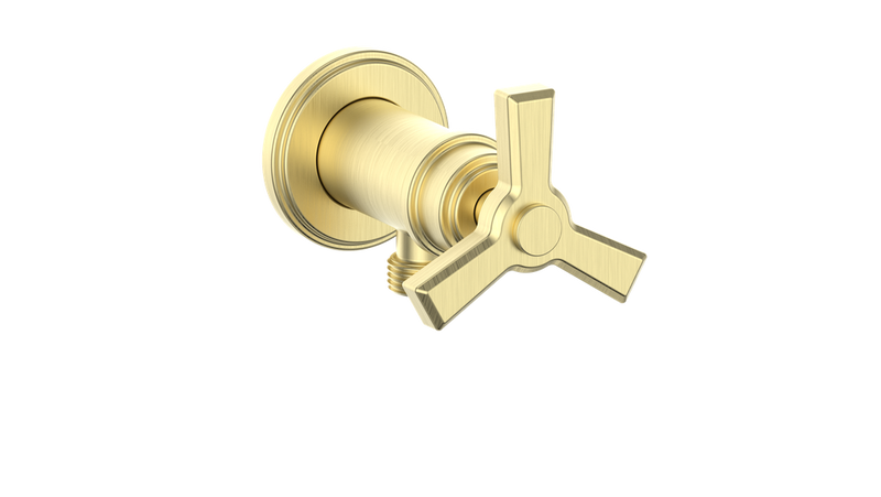 Vogt EC.Z3.02 Zehn Brass Elbow Connector with Shut-Off