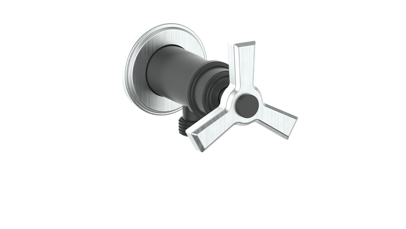 Vogt EC.Z3.02 Zehn Brass Elbow Connector with Shut-Off
