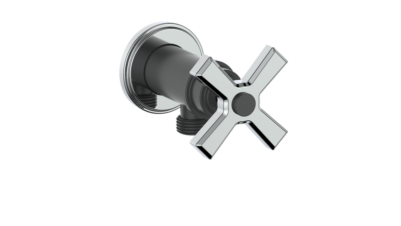 Vogt EC.Z4.02 Zehn Brass Elbow Connector with Shut-Off