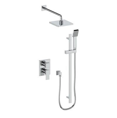 Vogt SET.AP.210.218 Kapfenberg 2-Way PB Set - Rainhead and Handheld - 8" Ceiling Arm
