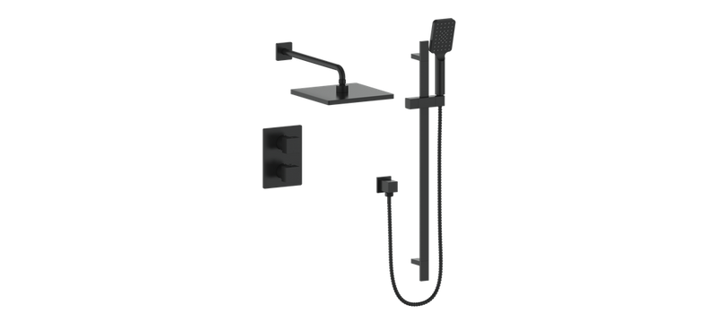 Vogt SET.AP.220.228 Kapfenberg 2-Way TH Set - 10" Rainhead and Handheld - 8" Ceiling Arm