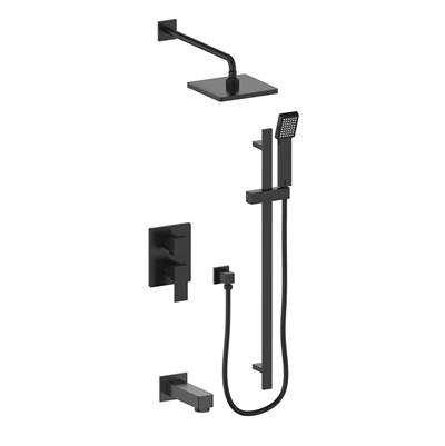 Vogt SET.AP.310.318 Kapfenberg 3-Way PB Shower Set - 8" Ceiling Arm