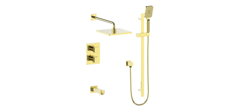 Vogt SET.AP.320.328 Kapfenberg 3-Way TH Shower Set with 10" Rainhead - 8" Ceiling Arm