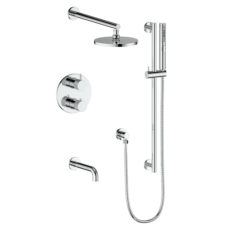 Vogt SET.DA.320.314 Drava 3-Way TH Shower Set - 4" Ceiling Arm