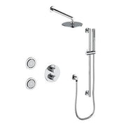 Vogt SET.DA.320.714 Drava 3-Way TH Shower Set with Body Jets - 4" Ceiling Arm