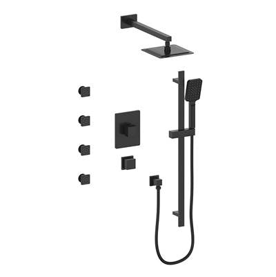 Vogt SET.KG.141.818 Kapfenberg 3 / 4" TH Shower System with Exposed Body Jets - 8" Ceiling Arm