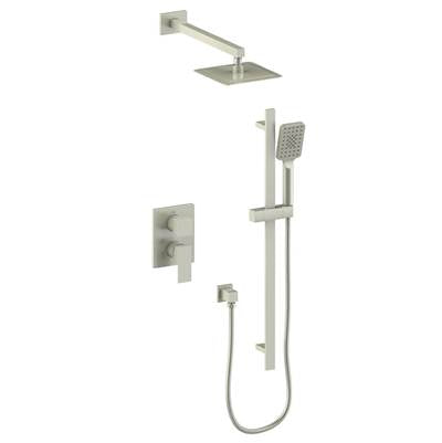 Vogt SET.KG.210.218 Kapfenberg 2-Way PB Set - Rainhead and Handheld - 8" Ceiling Arm