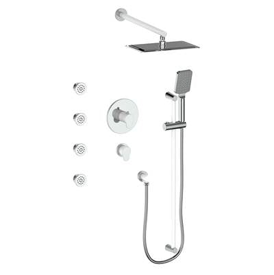 Vogt SET.LN.141.810 Lusten 3 / 4" TH Shower Set with Exposed Body Jets