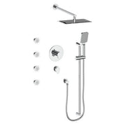 Vogt SET.LN.141.818 Lusten 3 / 4" TH Shower Set with Exposed Body Jets - 8" Ceiling Arm