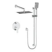 Vogt SET.LN.210.214 Lusten 2-Way PB Set - Rainhead and Handheld - 4" Ceiling Arm