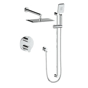 Vogt SET.LN.220.218 Lusten 2-Way TH Set - Rainhead and Handheld - 8" Ceiling Arm