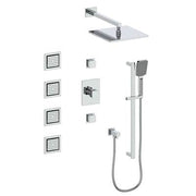 Vogt SET.NU.142.938 Niveau 3 / 4" TH Shower Set with In-Wall Body Jets - 8" Ceiling Arm