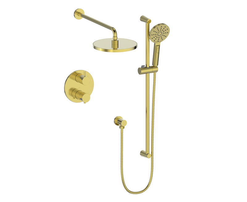 Vogt SET.OR.220.224 Worgl 2-Way TH Set - 10" Rainhead and Handheld - 4" Ceiling Arm