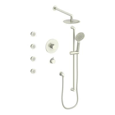 Vogt SET.WL.141.818 Worgl 3 / 4" TH Shower System with Exposed Body Jets - 8" Ceiling Arm