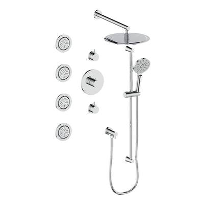 Vogt SET.WL.142.930 Worgl 3 / 4" TH Shower System with In-Wall Body Jets