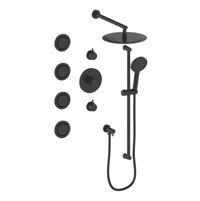 Vogt SET.WL.142.938 Worgl 3 / 4" TH Shower System with In-Wall Body Jets - 8" Ceiling Arm