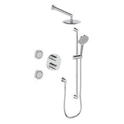 Vogt SET.WL.320.714 Worgl 3-Way TH Shower Set with Body Jets - 4" Ceiling Arm