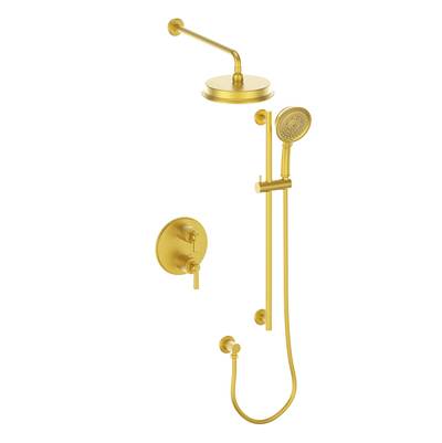 Vogt SET.Z1.220.214 Zehn 2-Way TH Set - Rainhead and Handheld - 4" Ceiling Arm