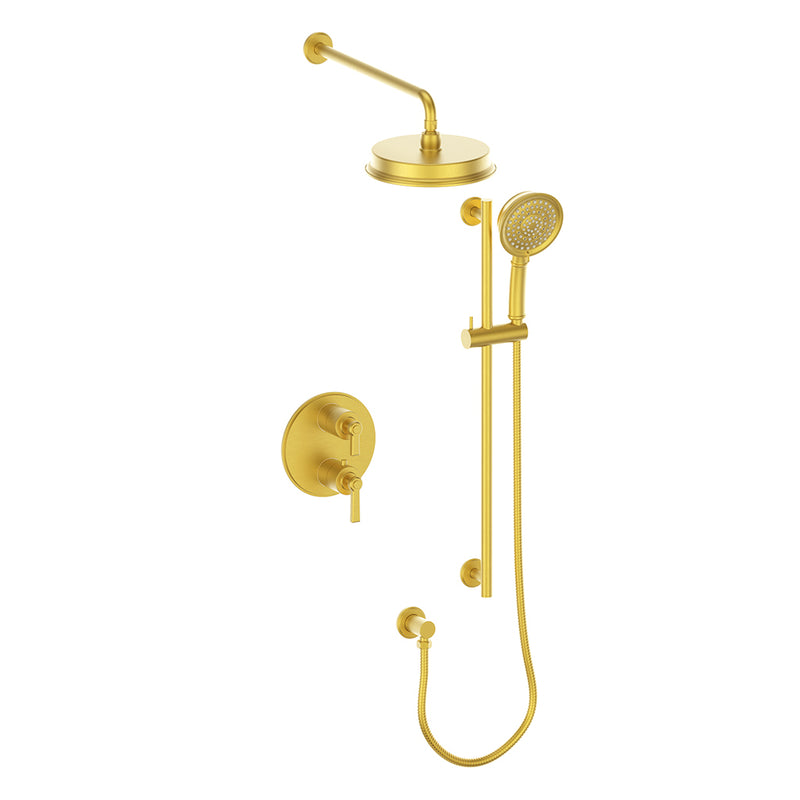 Vogt SET.Z1.220.218 Zehn 2-Way TH Set - Rainhead and Handheld - 8" Ceiling Arm