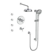 Vogt SET.Z3.141.818 Zehn 3 / 4" TH Set with Exposed Jets - 8" Ceiling Arm