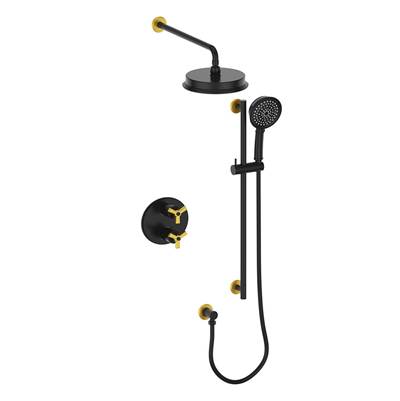 Vogt SET.Z3.220.214 Zehn 2-Way TH Set - Rainhead and Handheld - 4" Ceiling Arm