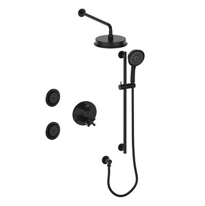 Vogt SET.Z4.320.714 Zehn 3-Way TH Set with Jets - 4" Ceiling Arm