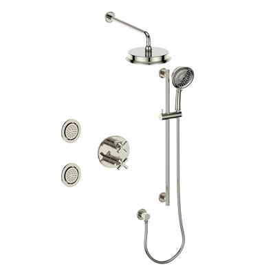 Vogt SET.Z4.320.718 Zehn 3-Way TH Set with Jets - 8" Ceiling Arm