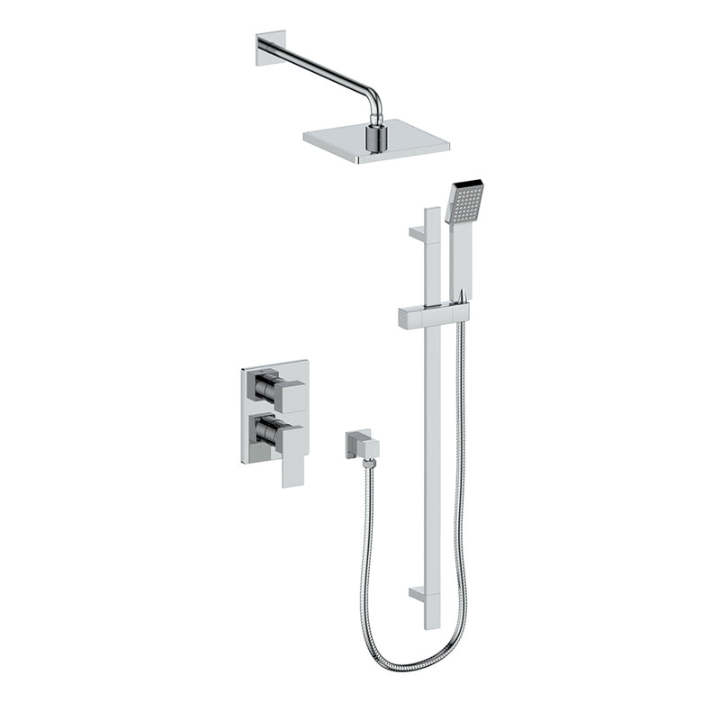 Vogt TM.AP.210.218 Kapfenberg Trim For 2-Way PB Set - Rainhead and Handheld - 8" Ceiling Arm