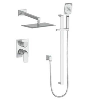 Vogt TM.AU.210.218 Antau Trim For 2-Way PB Set - Rainhead and Handheld - 8" Ceiling Arm